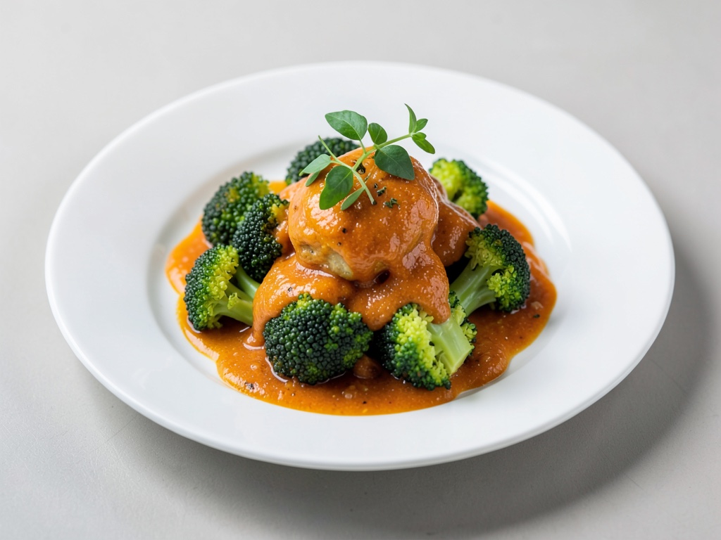 Broccolo cinese con salsa all'arancia