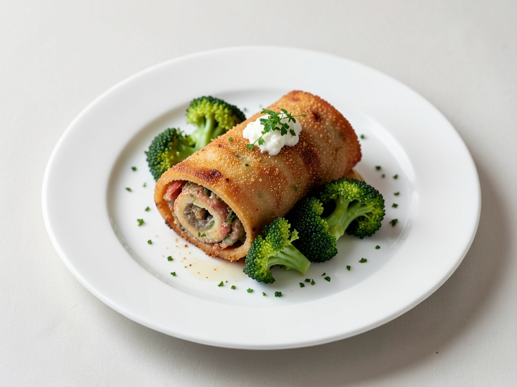 Strudel croccante con broccoli e rafano