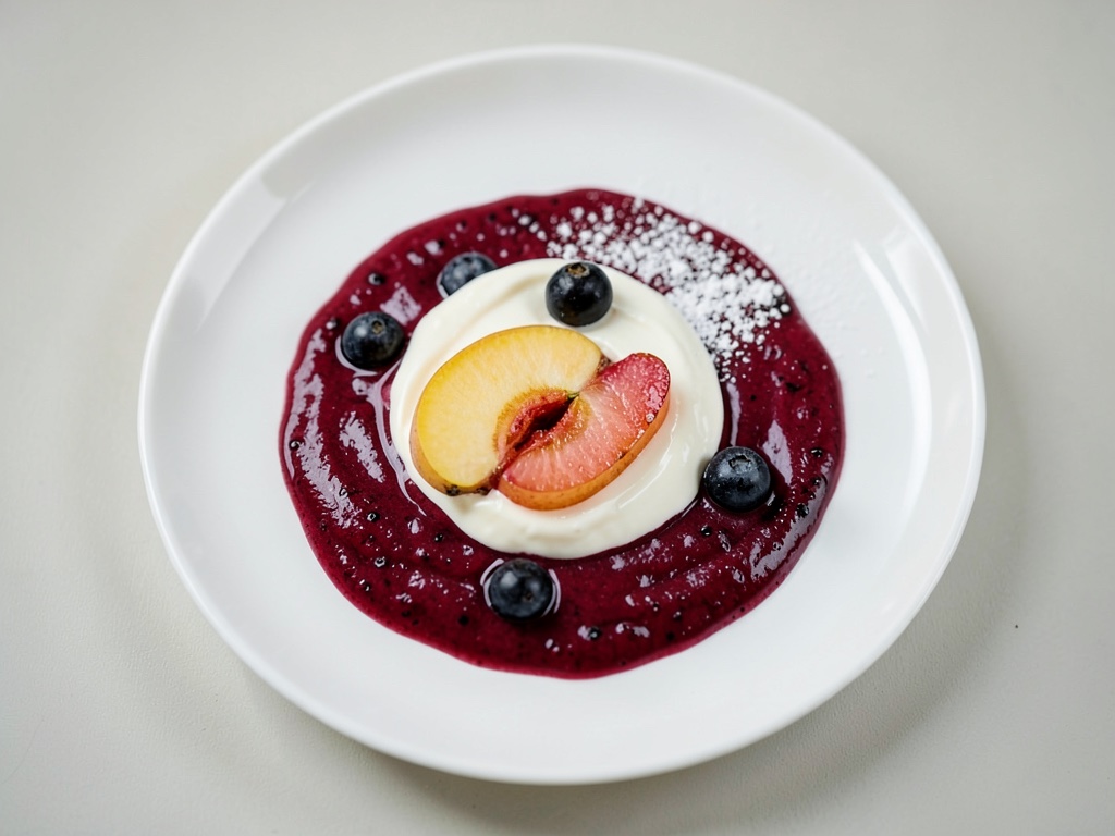 Brombeer-Joghurt mit Birne