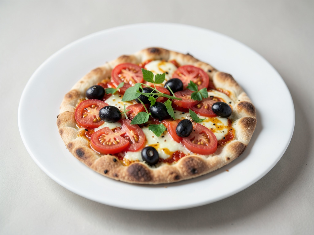Pane di Toscana con pomodori e olive