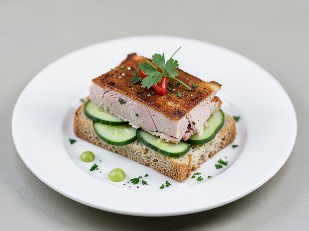 Panino con tacchino e cetriolo