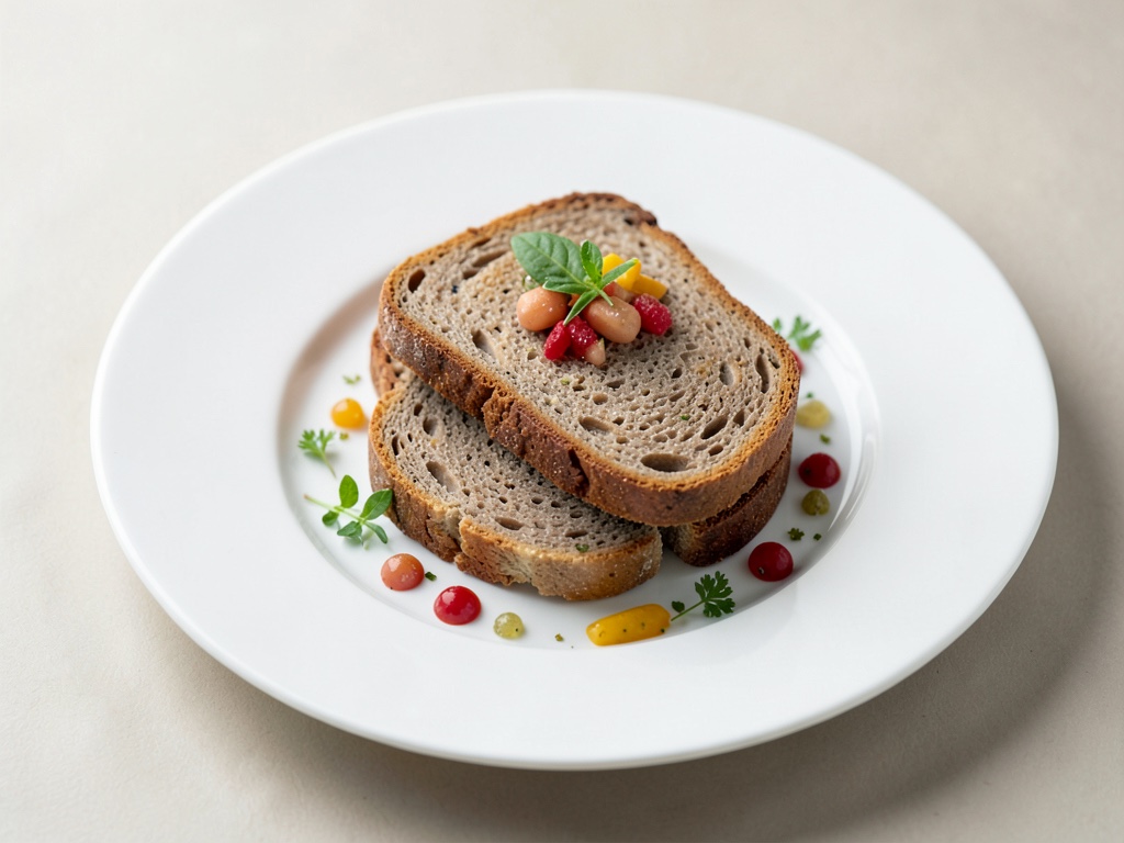 Schachbrett aus Pumpernickel und Toast