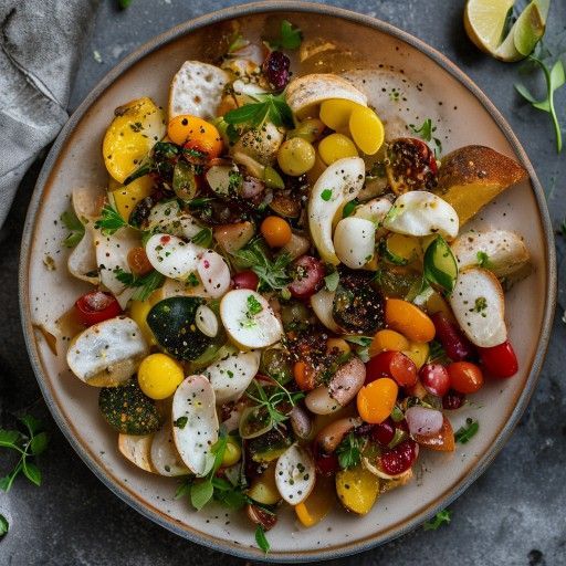 Insalata di pane italiana fresca