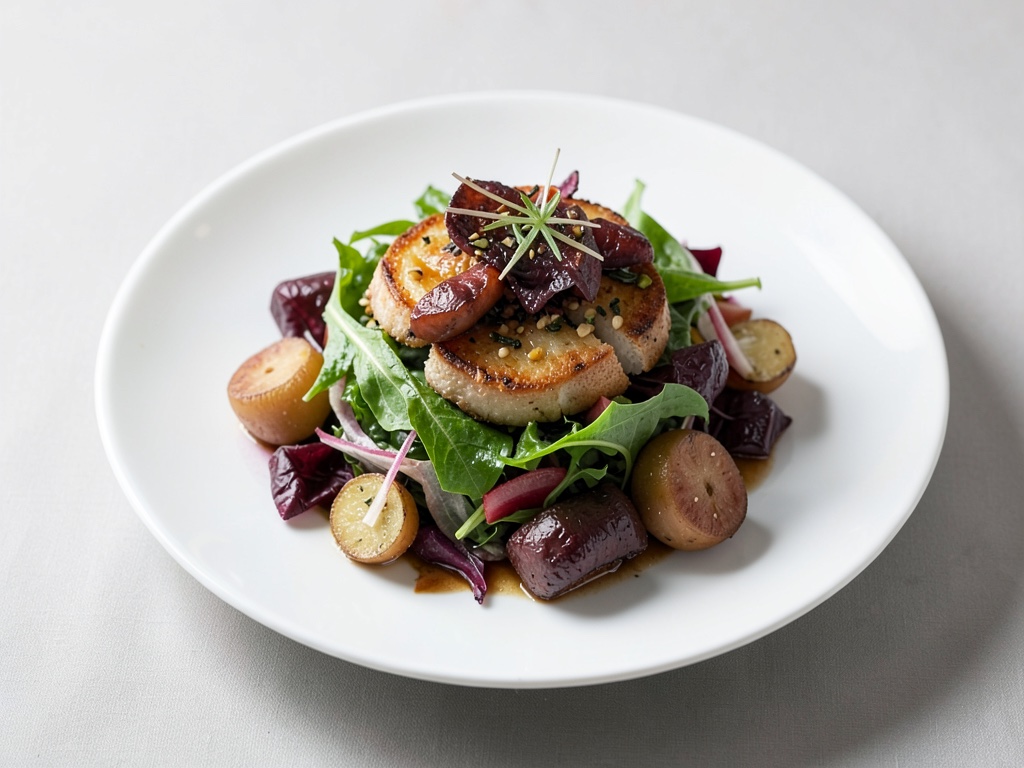Insalata di pane con patate affumicate