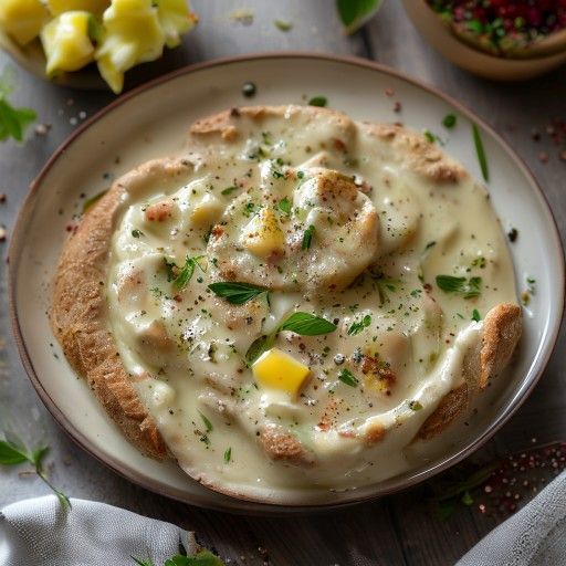 Salsa di pane cremosa con spezie
