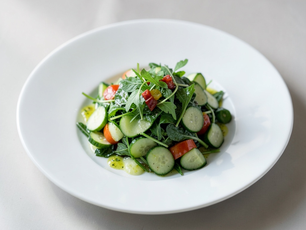 Insalata di crescione e cetriolo