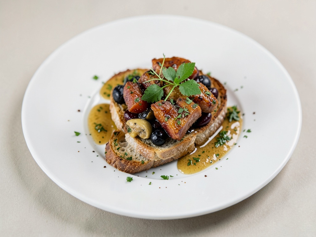 Bruschetta sin ajo