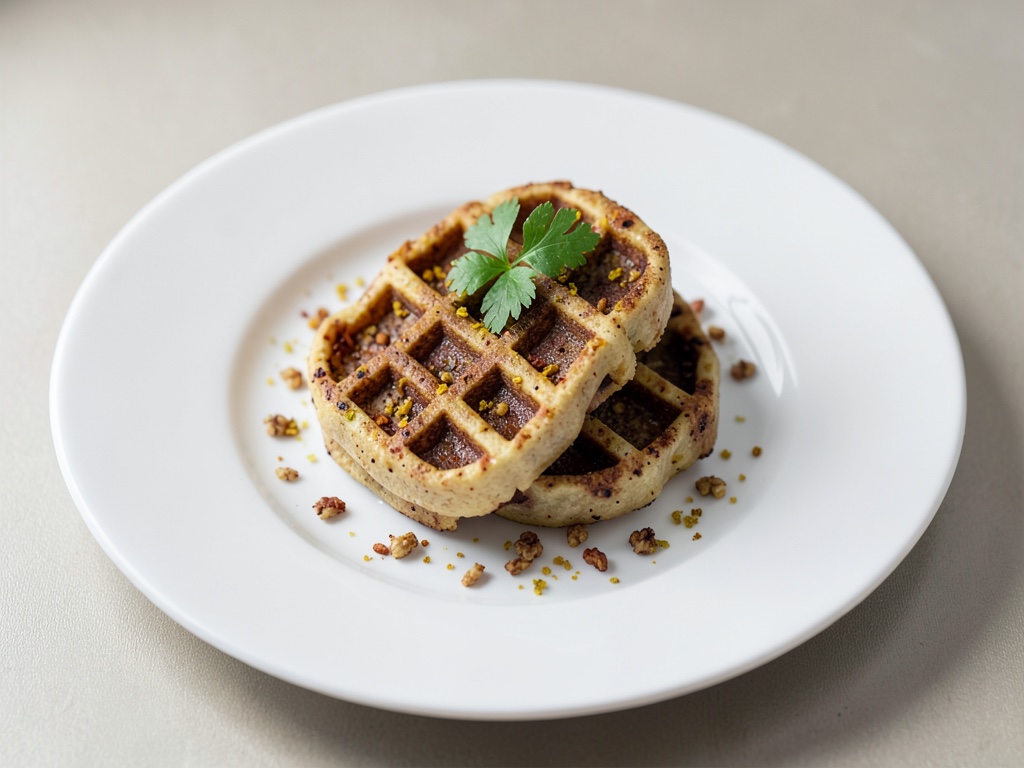 Waffles de alforfón especiados