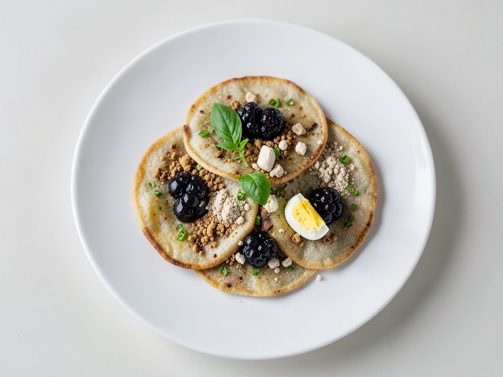 Blini di grano saraceno soffici con caviale