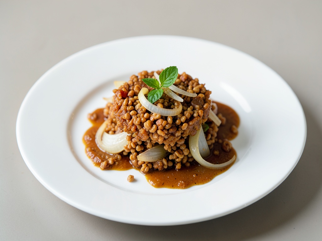 Grano saraceno croccante con cipolle