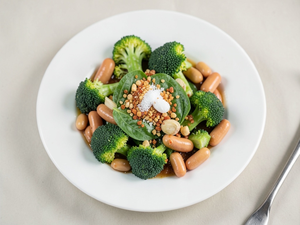 Rinfrescante insalata di grano saraceno con broccoli e menta