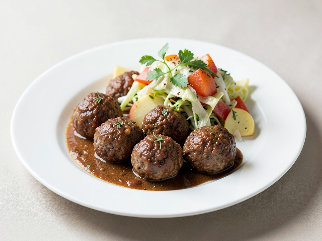 Polpette con insalata di patate