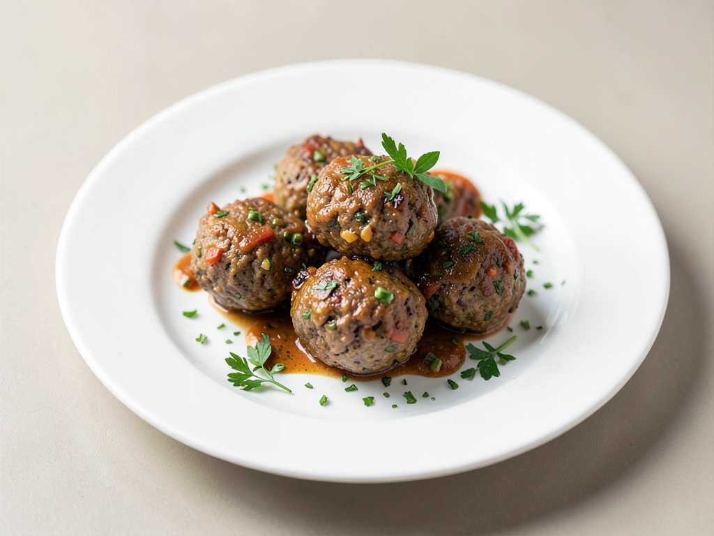 Boulettes de viande méditerranéennes farcies
