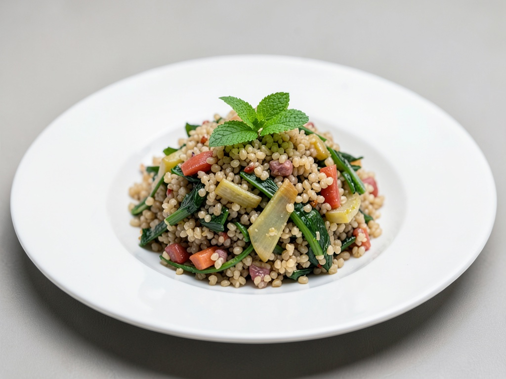 Insalata di bulgur, finocchio e menta