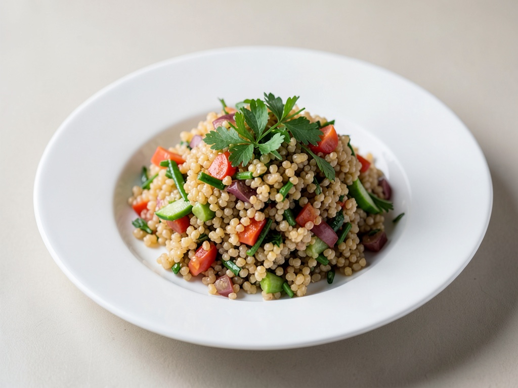 Insalata di bulgur croccante con erbe fresche