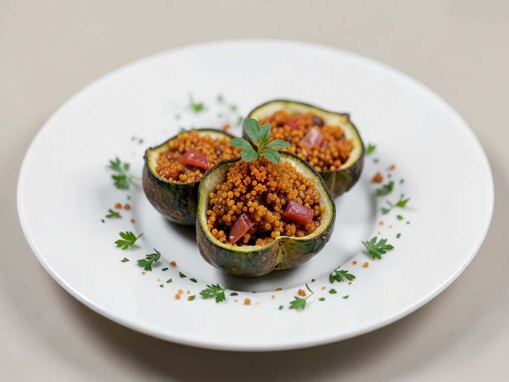 Fiori di zucca ripieni di bulgur allo zafferano