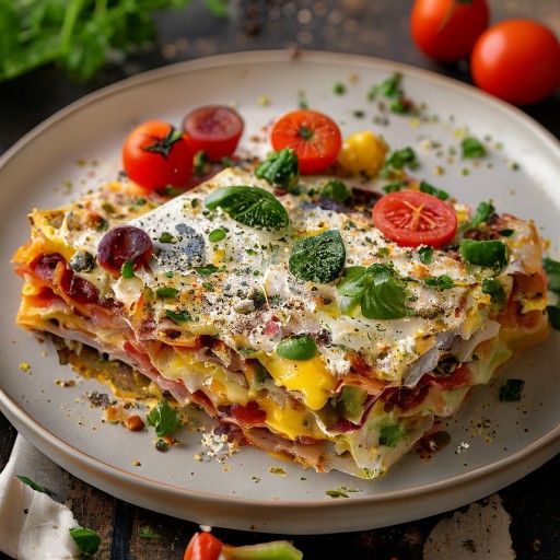 Lasagne aux légumes colorés