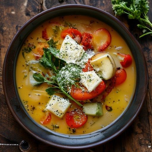 Stufato di verdure miste con formaggio