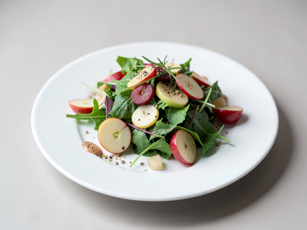 Insalata mista colorata con mela