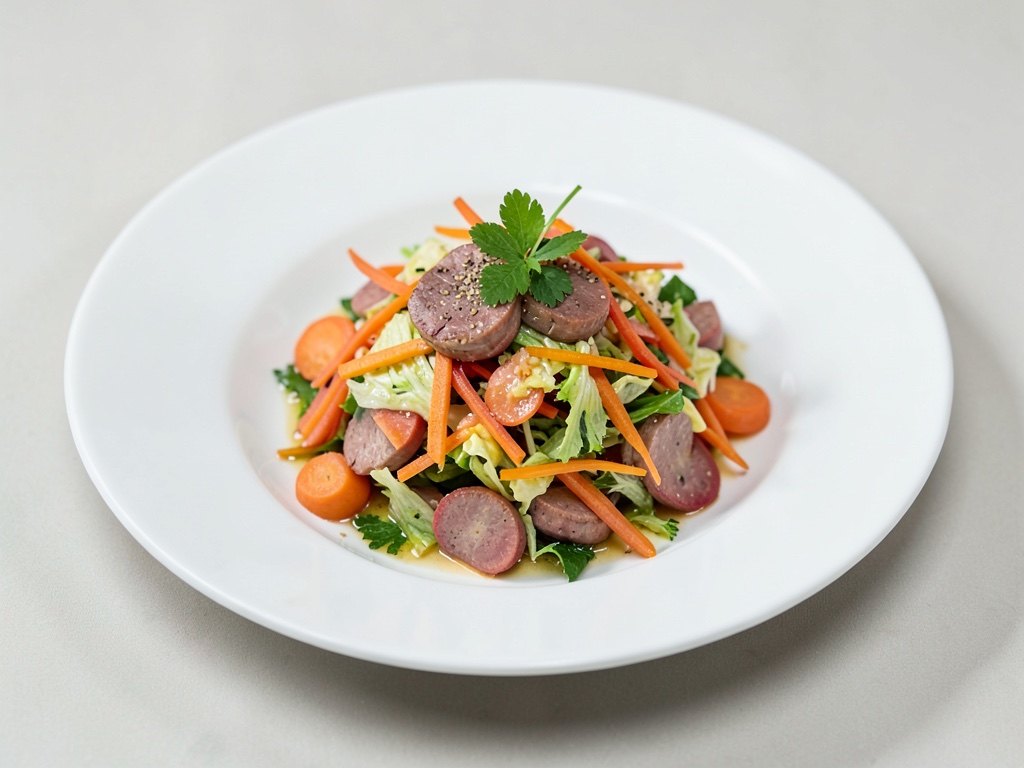 Insalata di carote colorate