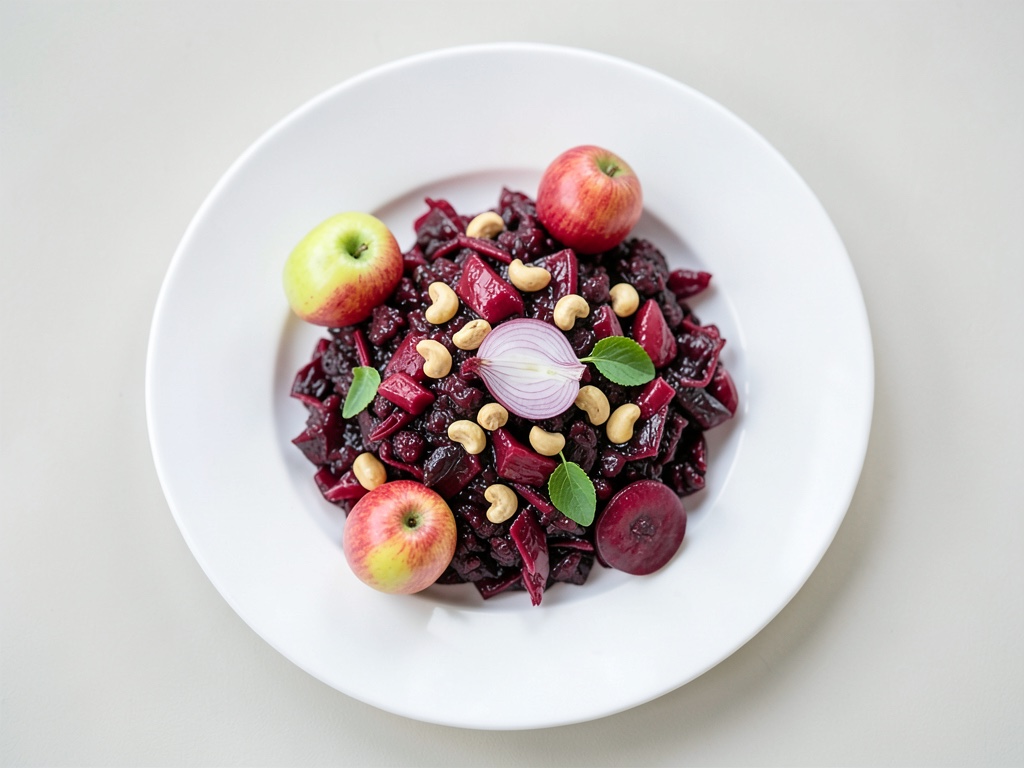 Salade de chou rouge croustillant aux cacahuètes