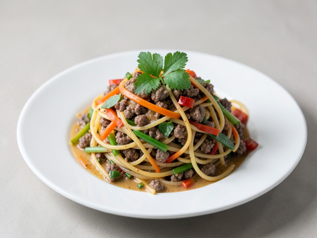 Insalata di Spaghetti e Polpette Colorata