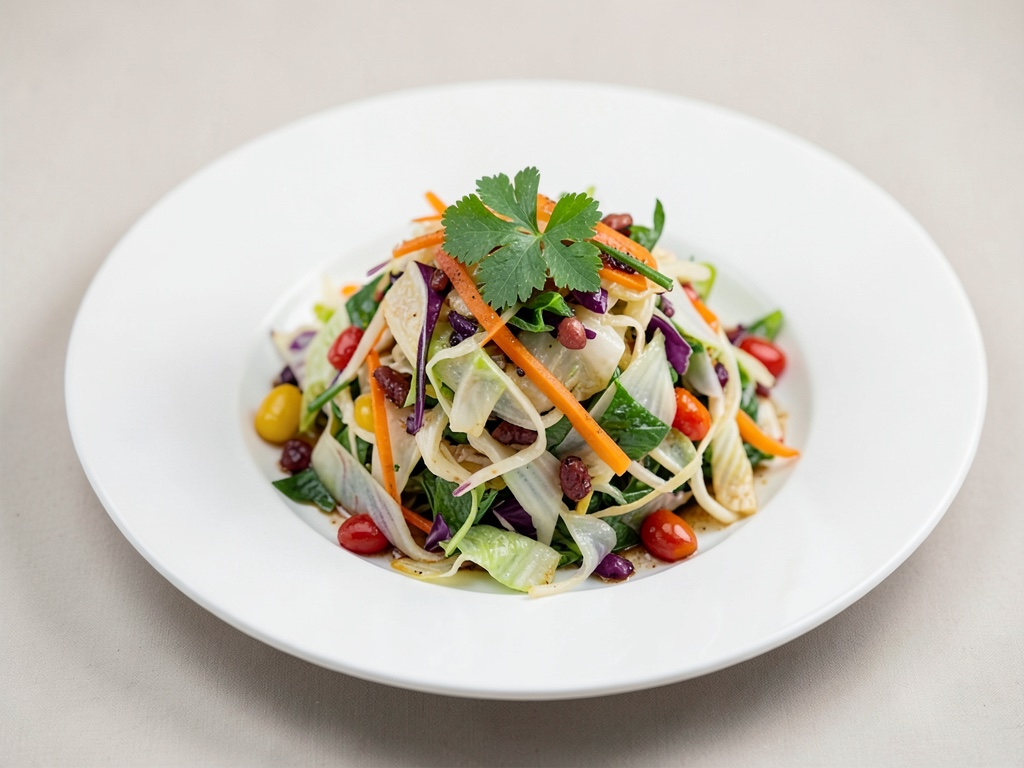 Insalata di cavolo cappuccio colorata