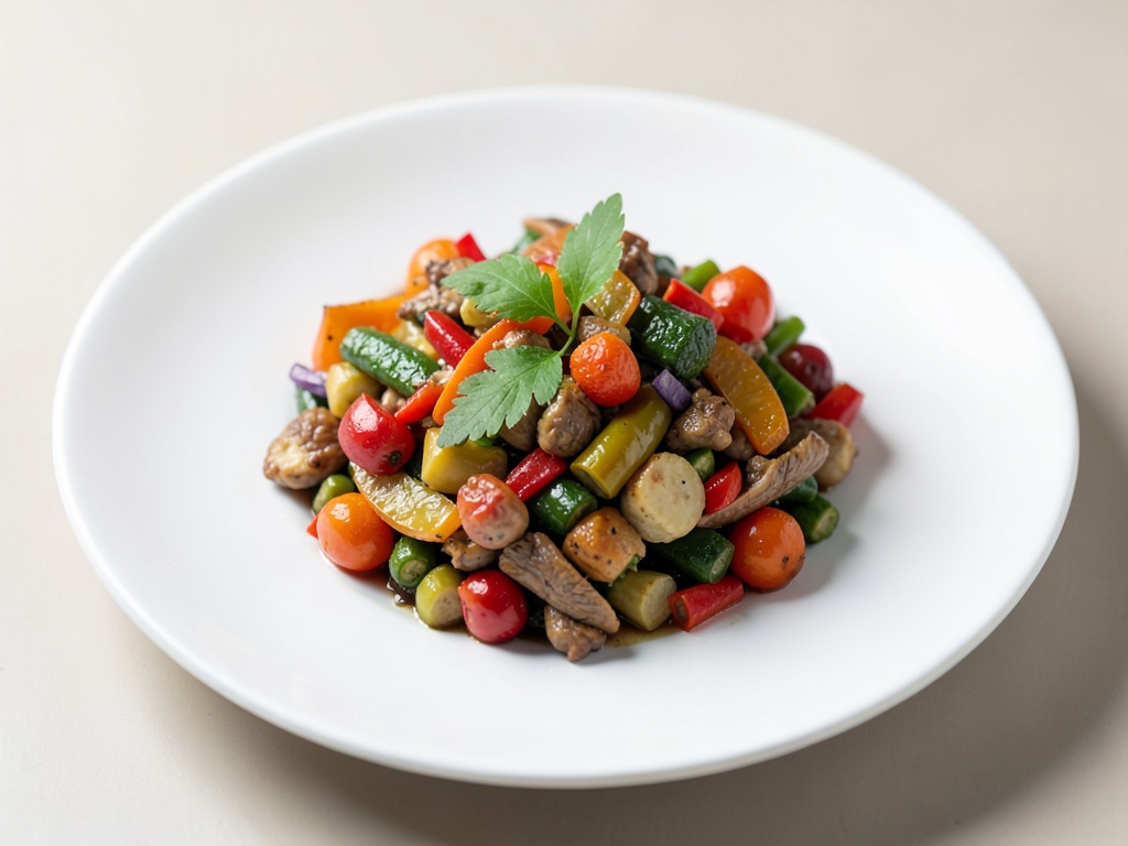 Miscela di verdure al forno colorate