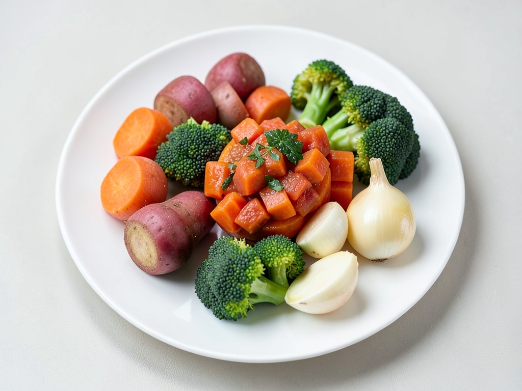 Légumes rôtis aux couleurs vives