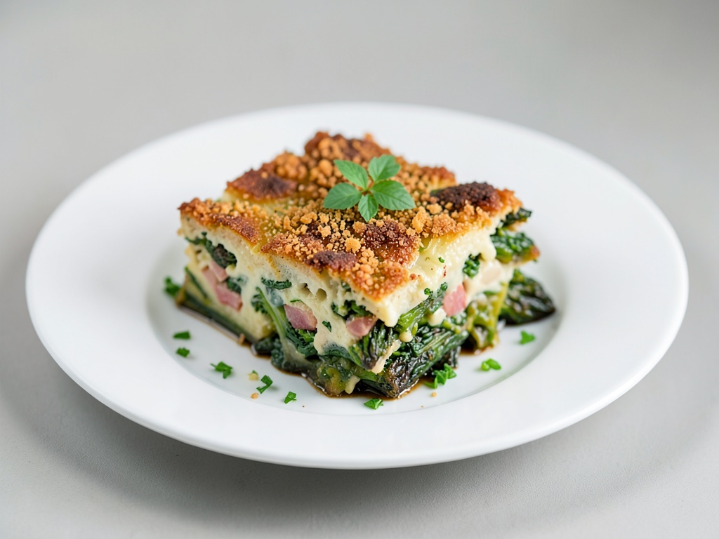 Gratin di asparagi colorati con crosta croccante