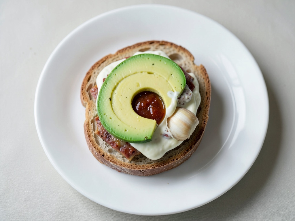 Burger con avocado e formaggio di capra