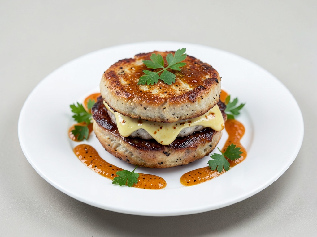 Burgers de poisson à la mayonnaise gingembre piquante