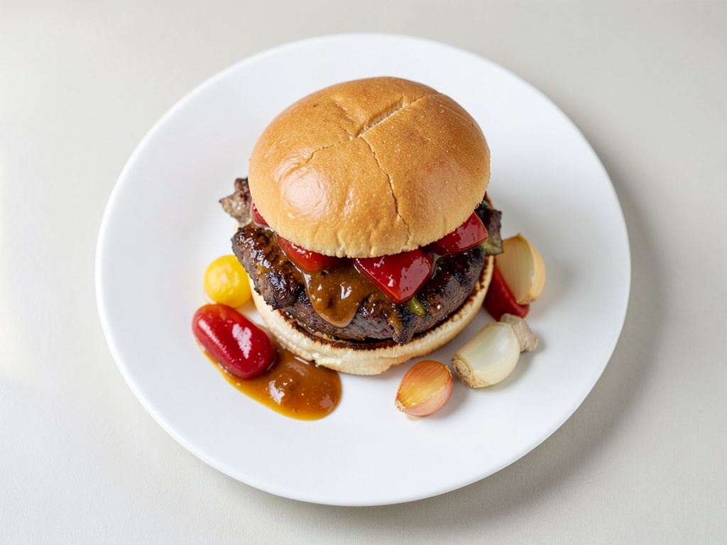 Hamburger al cervo con chutney di albicocche