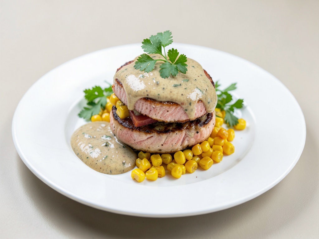 Burgers au saumon et au maïs avec remoulade maison