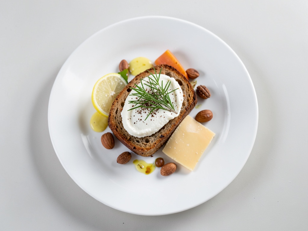 Pan con Burrata y Pesto de Ajo Silvestre