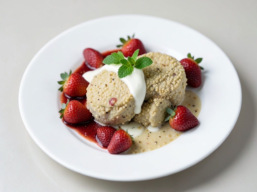 Buttermilk con fragole e gnocchetti di semola