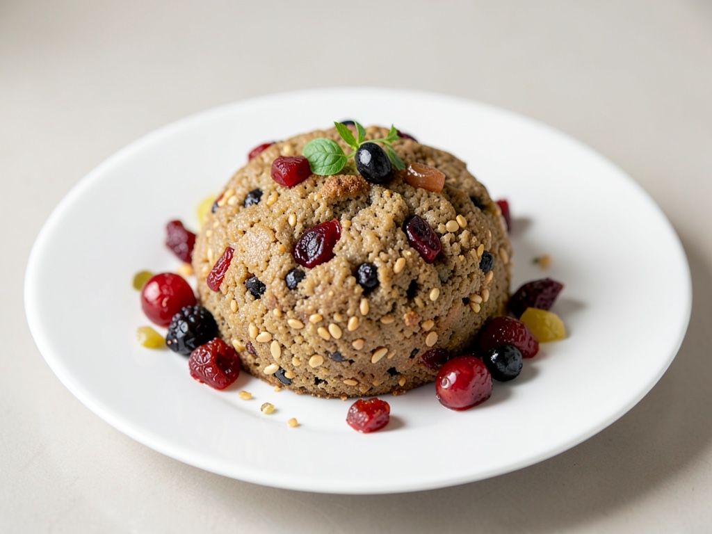 Üppiger Dinkel-Butterstollen mit kandierten Früchten