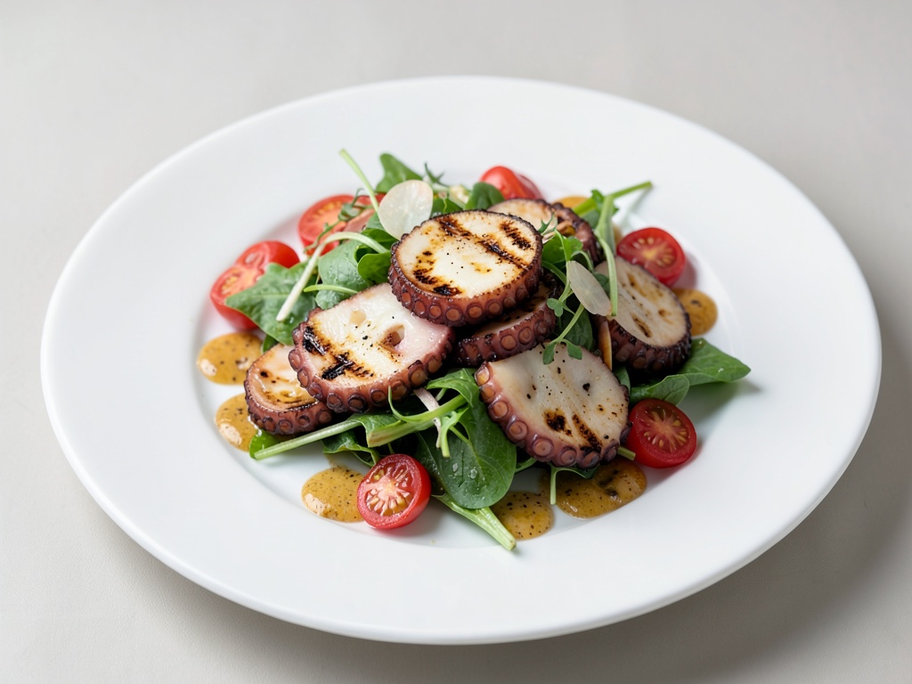 Insalata di polpo alla griglia con pomodorini