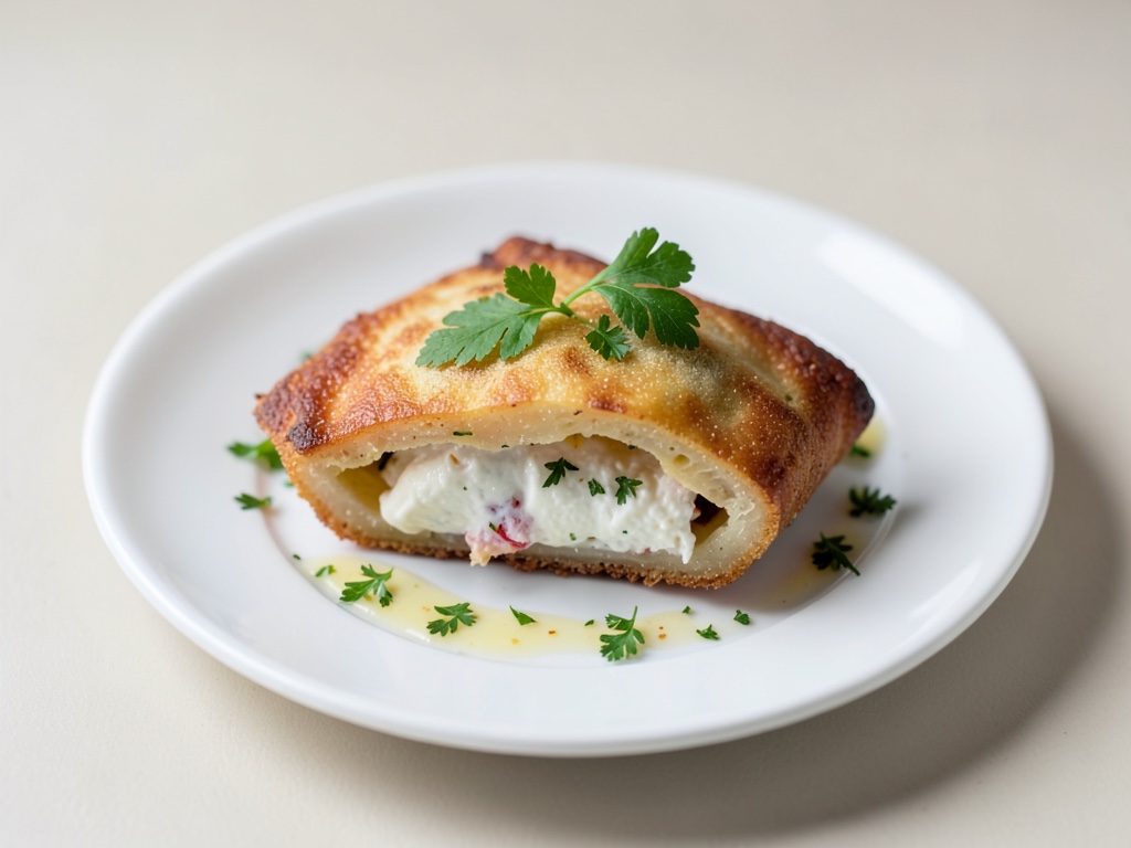 Calzone croccante al ricotta