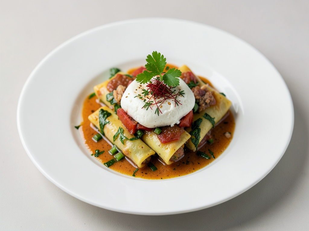 Cannelloni di verdure con formaggio di capra