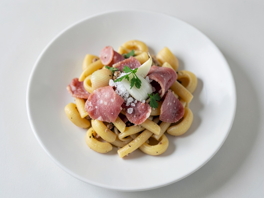 Cavatelli con pancetta croccante, fichi e pecorino