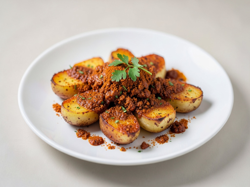 Patate croccanti con spezie Chaat Masala