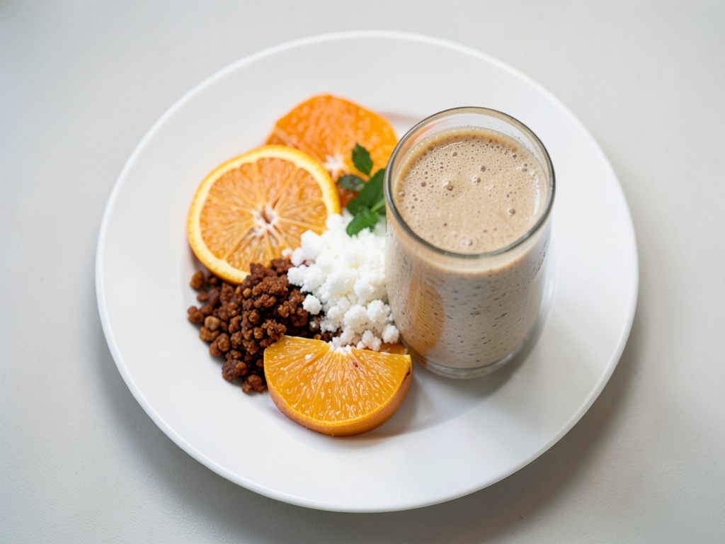 Erfrischender Eistee mit Chai-Aroma und Orange