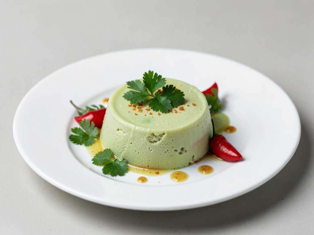 Sorbet rafraîchissant au citron vert, au champagne, à la coriandre et au piment