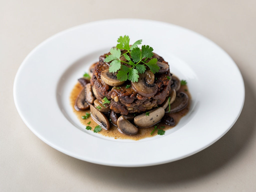 Tartare di funghi con nota fresca di coriandolo