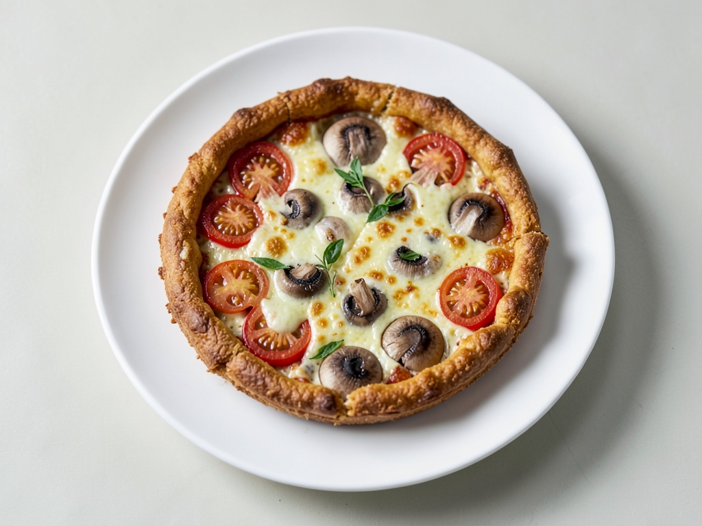 Torta di Funghi e Pomodori