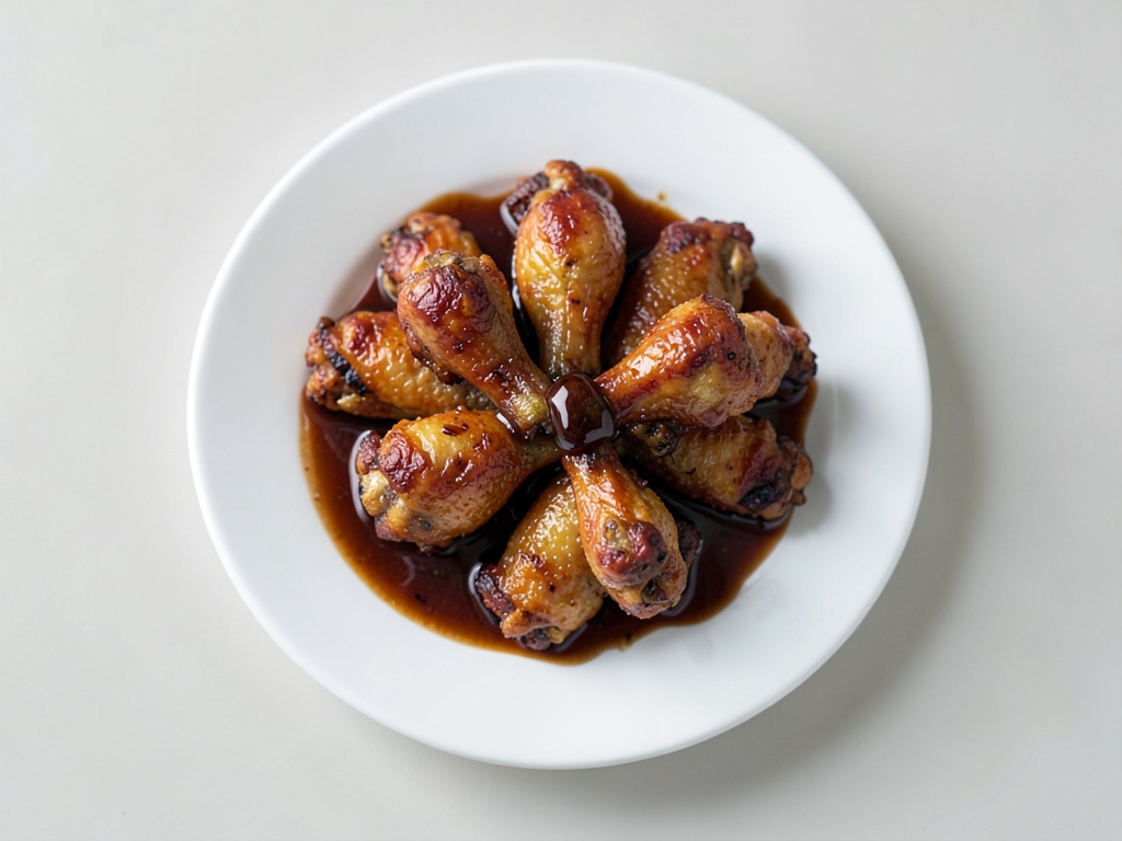 Alitas de pollo crujientes con glaseado de miel y especias