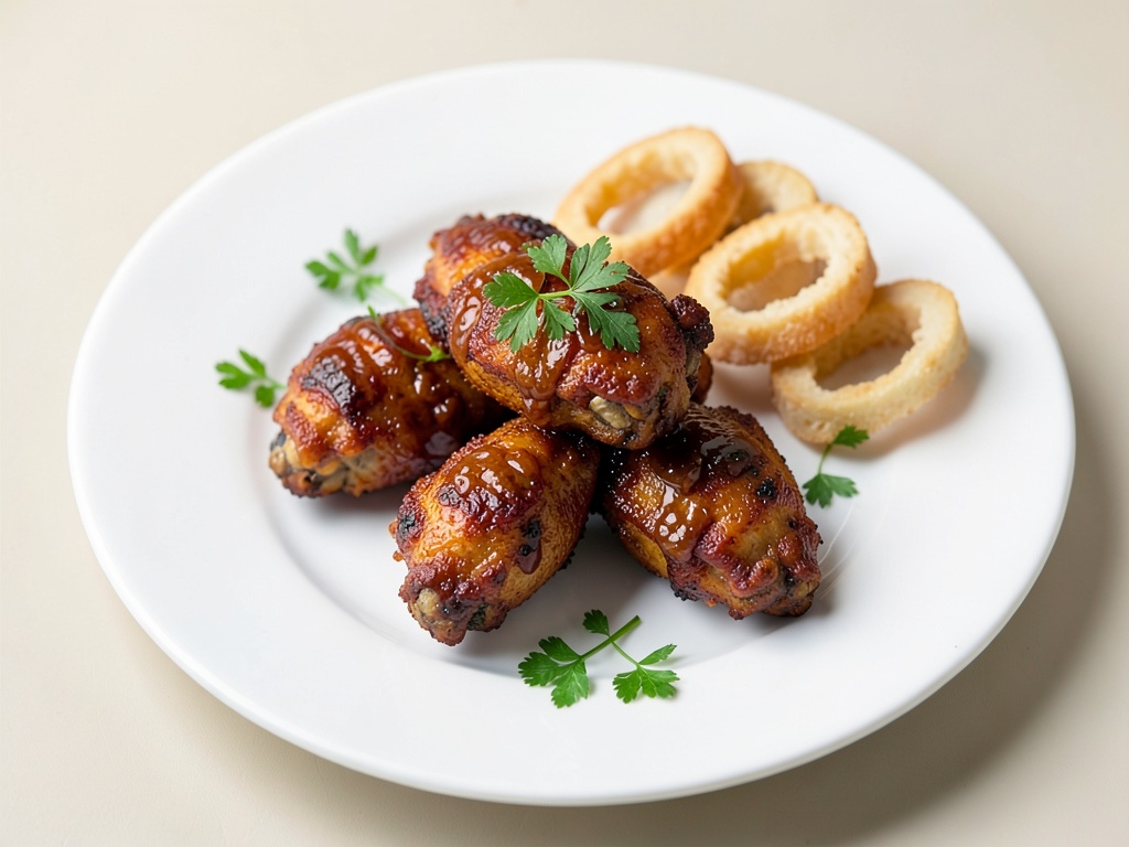 Ali di pollo croccanti con snack di pane