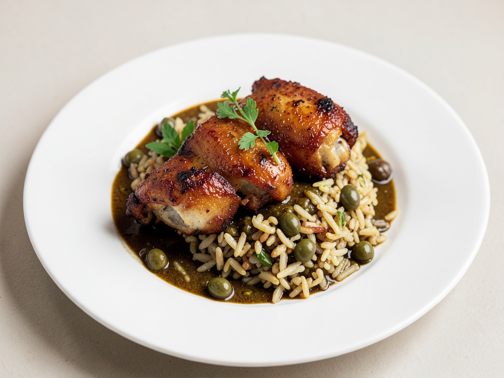 Ali di pollo croccanti con riso all'olio d'oliva aromatico
