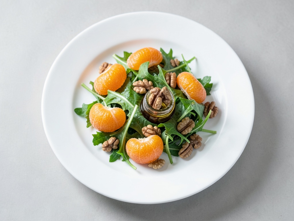 Insalata di cicoria e mandarini con noci